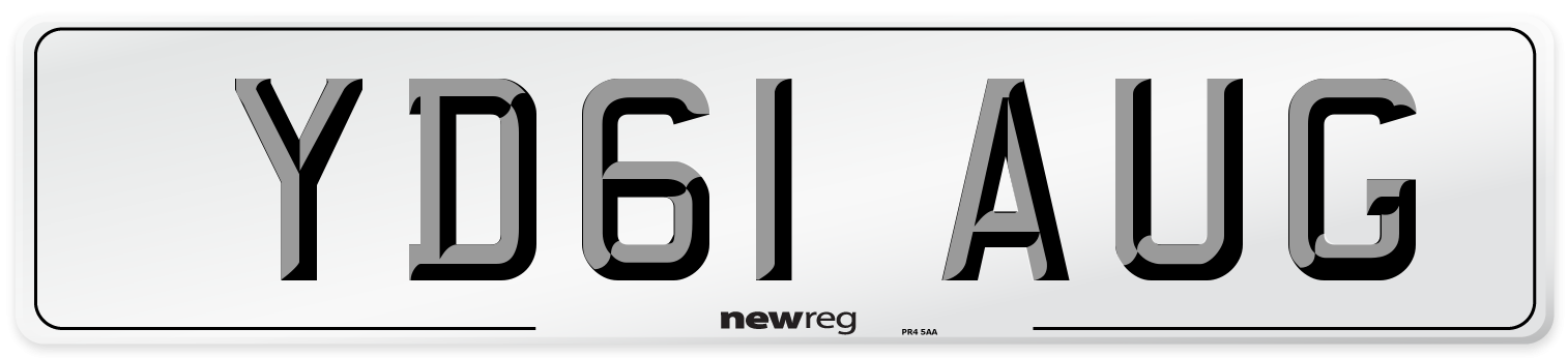YD61 AUG Number Plate from New Reg